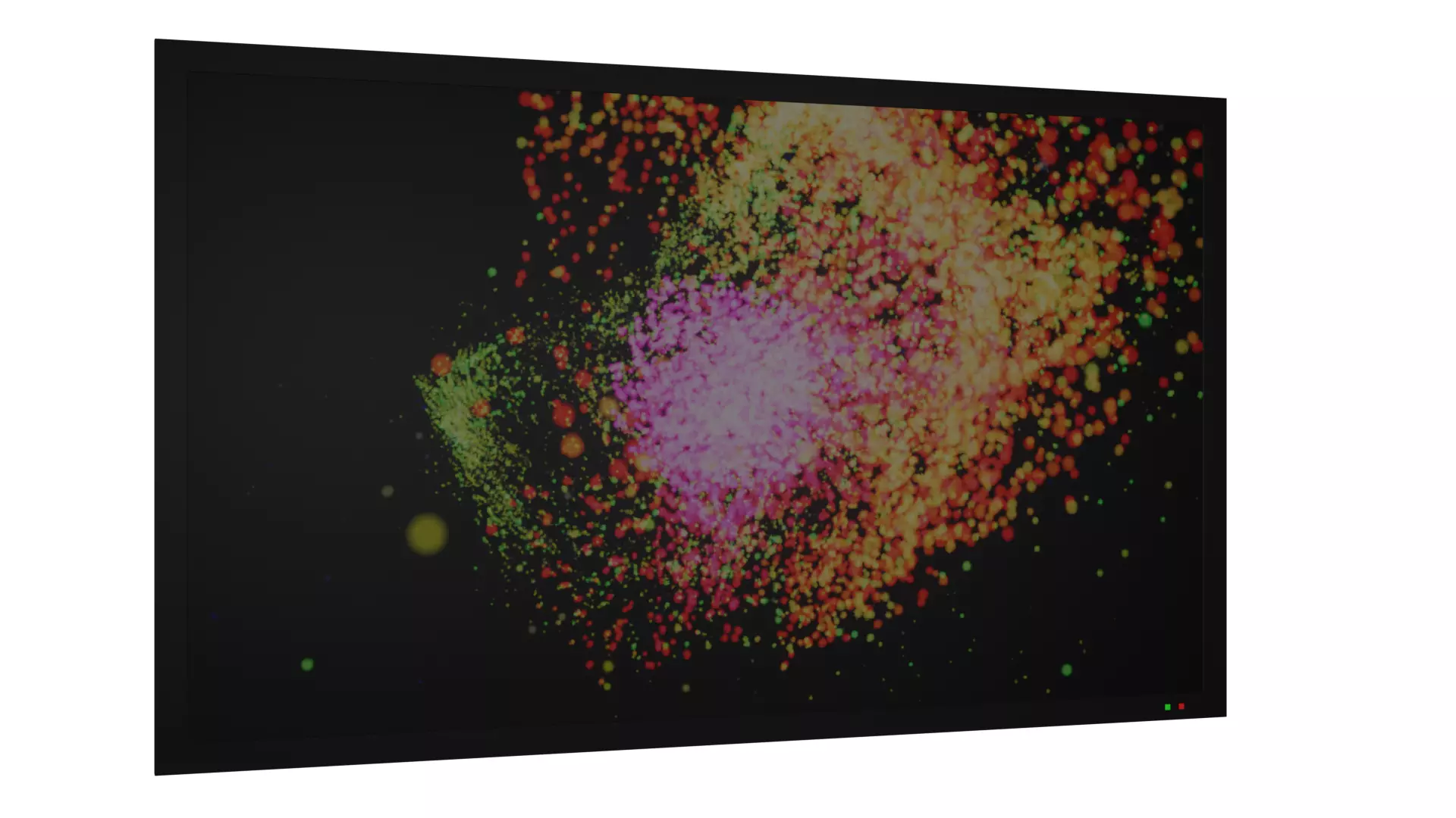 Modern TV Low-poly 3D model_0