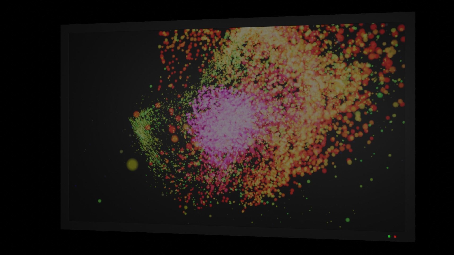 Modern TV Low-poly 3D model_1