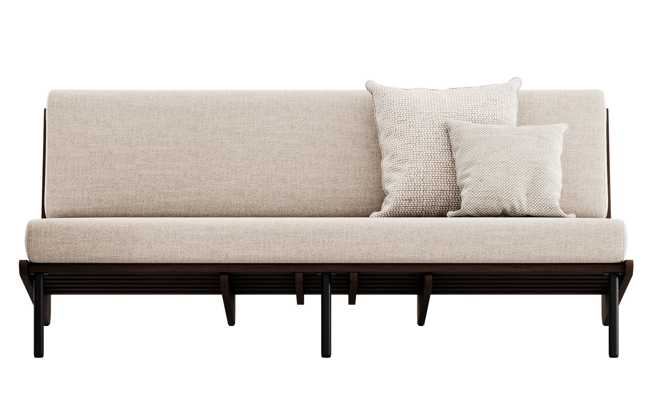 Kinney Teak Sofa by Crate and Barrel 3D model_10