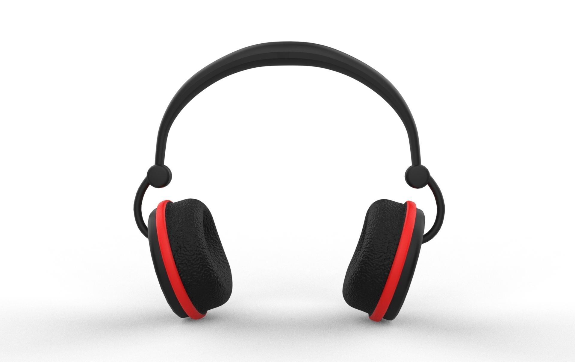 headphone Low-poly 3D model_1