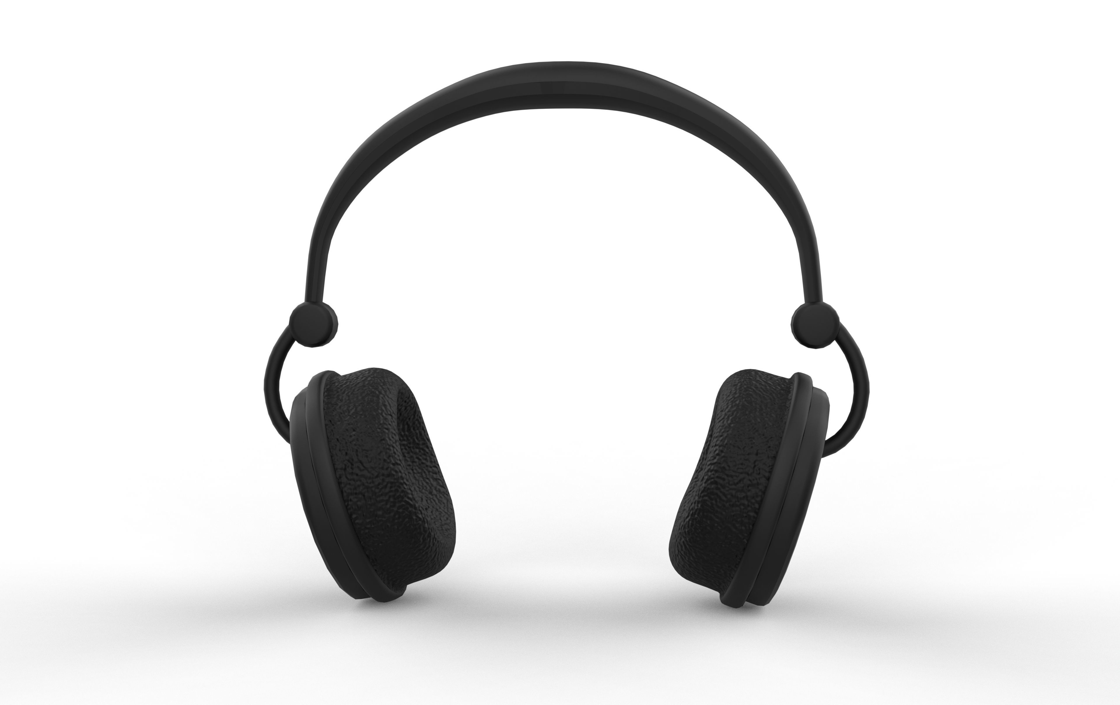 headphone Low-poly 3D model_3
