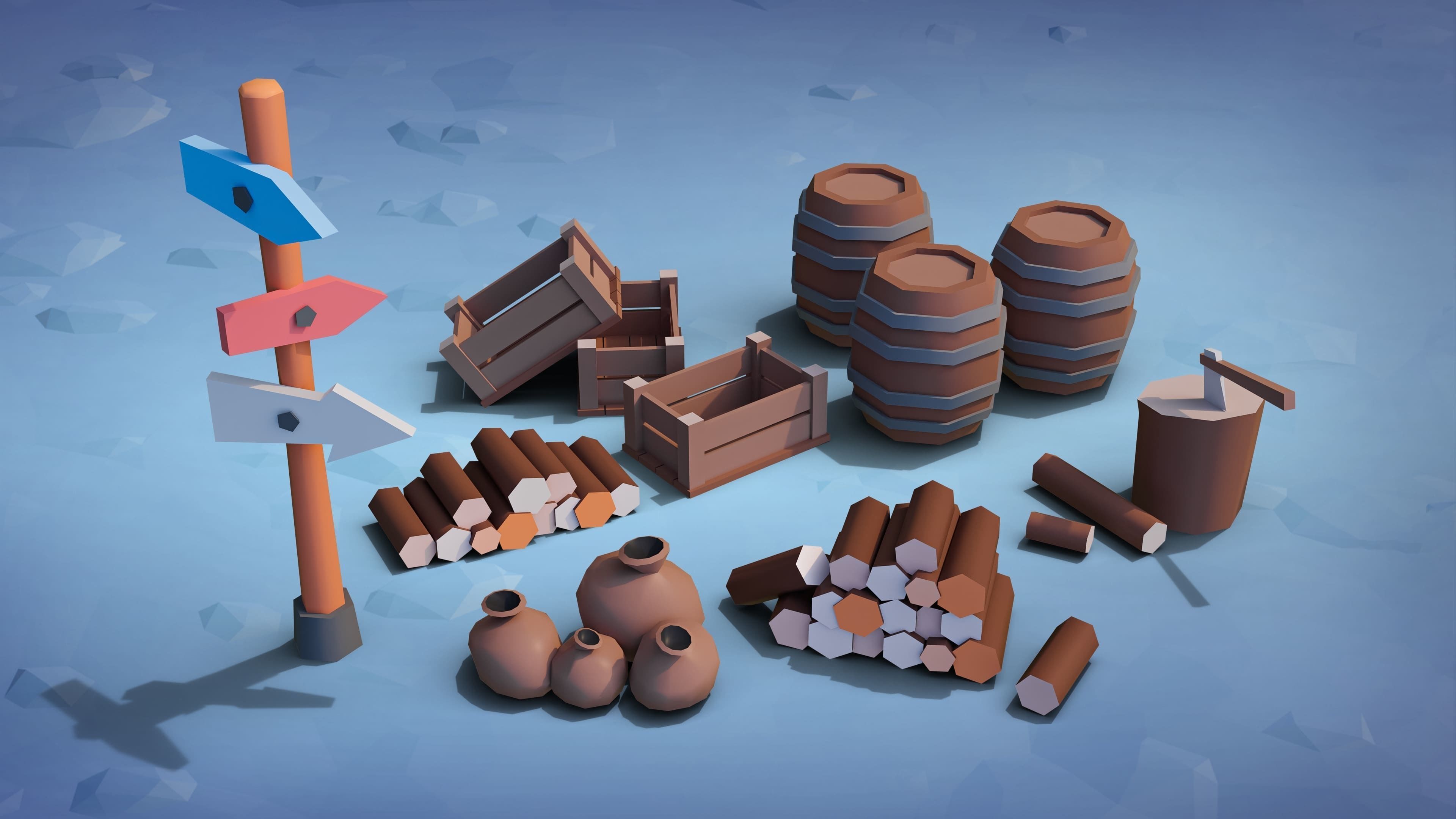 Fantasy FREE Free low-poly 3D model_6