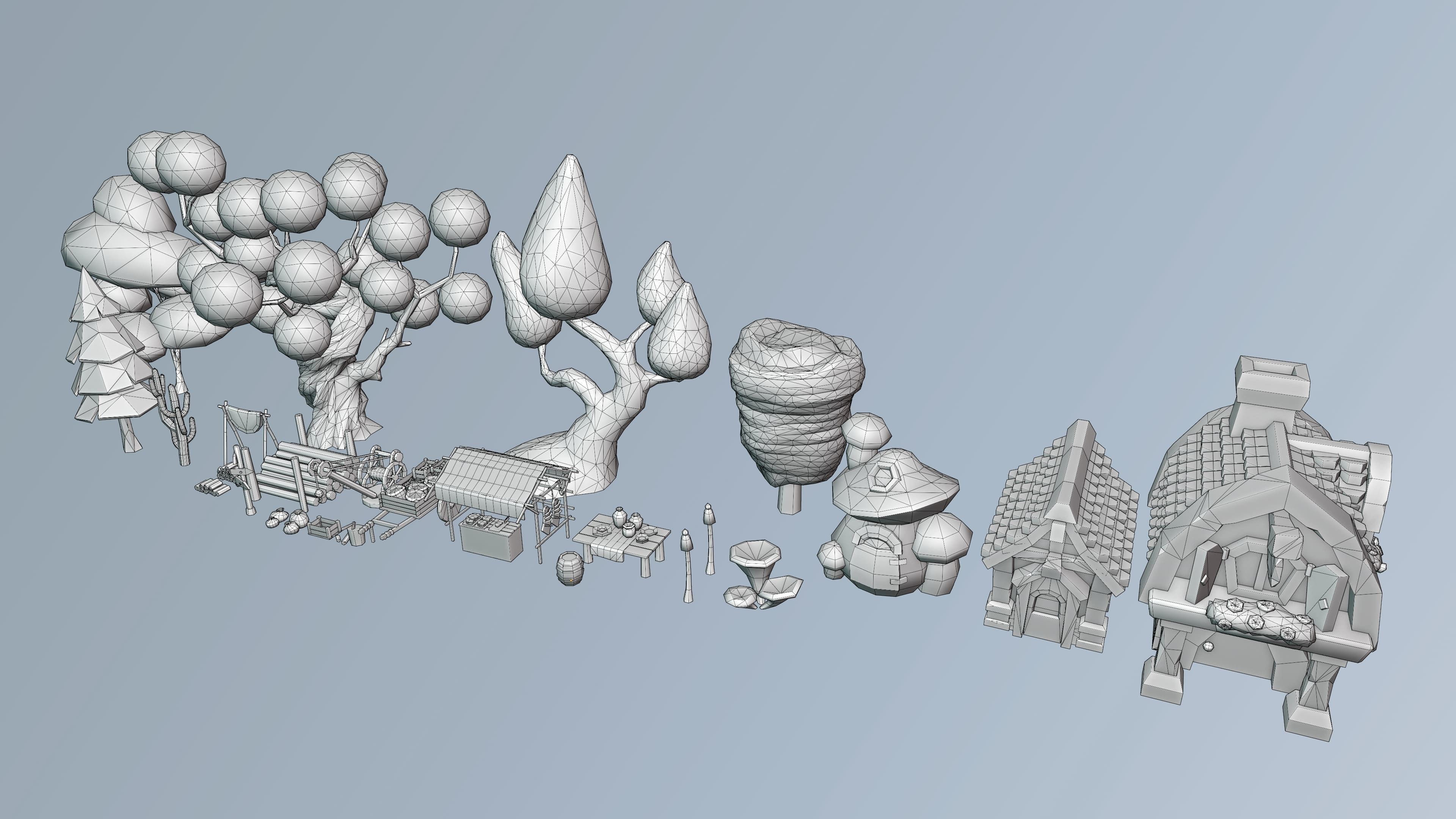 Fantasy FREE Free low-poly 3D model_7