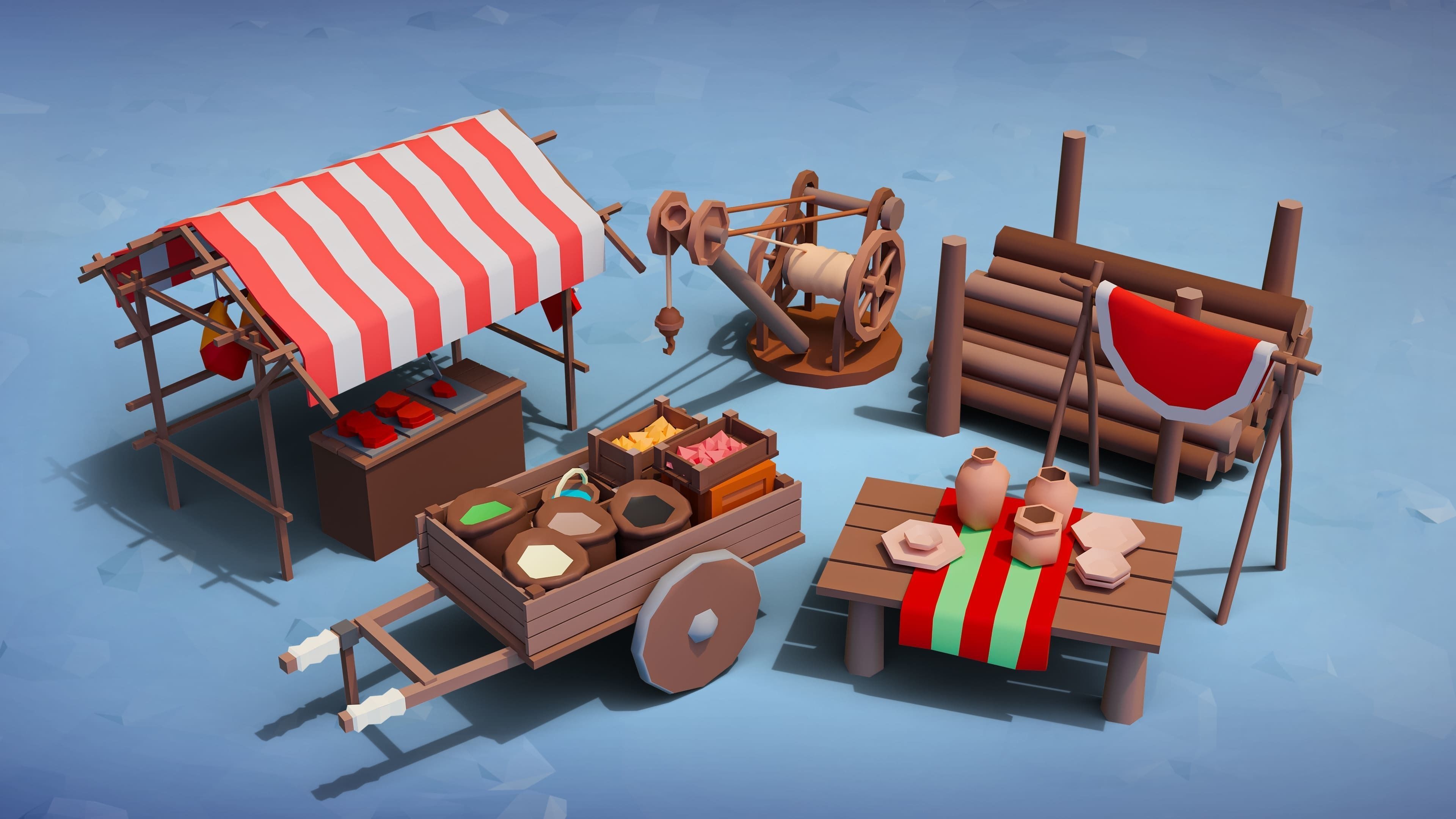 Fantasy FREE Free low-poly 3D model_4