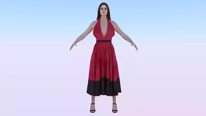 Woman in a Dress 034