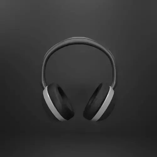 headphone Low-poly 3D model