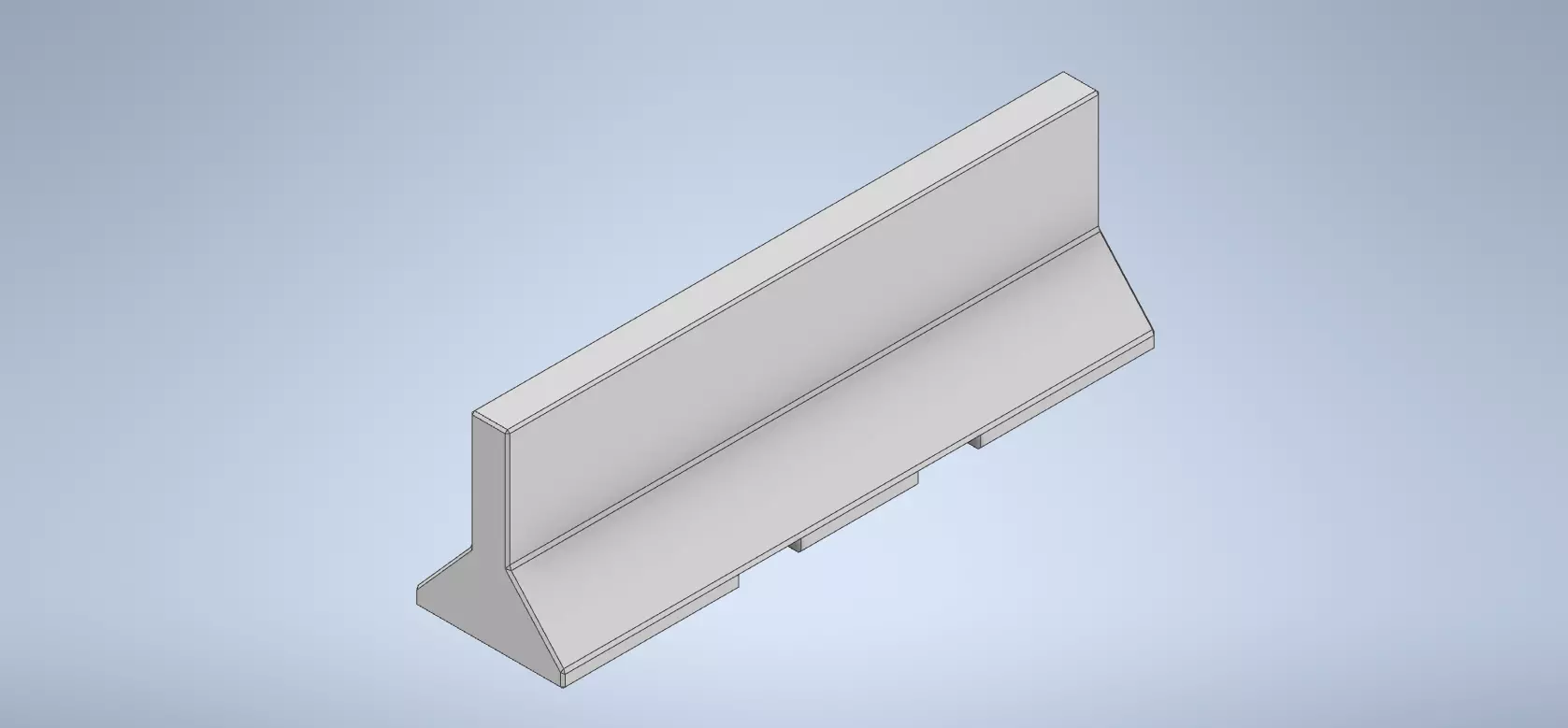 Jersey Barrier 38mm 3D print model_0