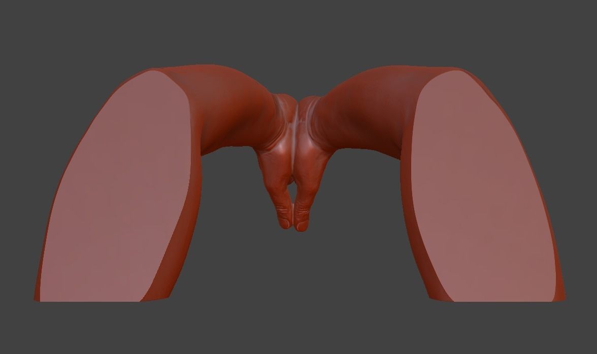 hands clasped praying  3D print model_33