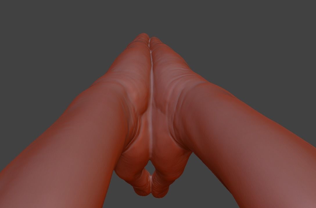 hands clasped praying  3D print model_41