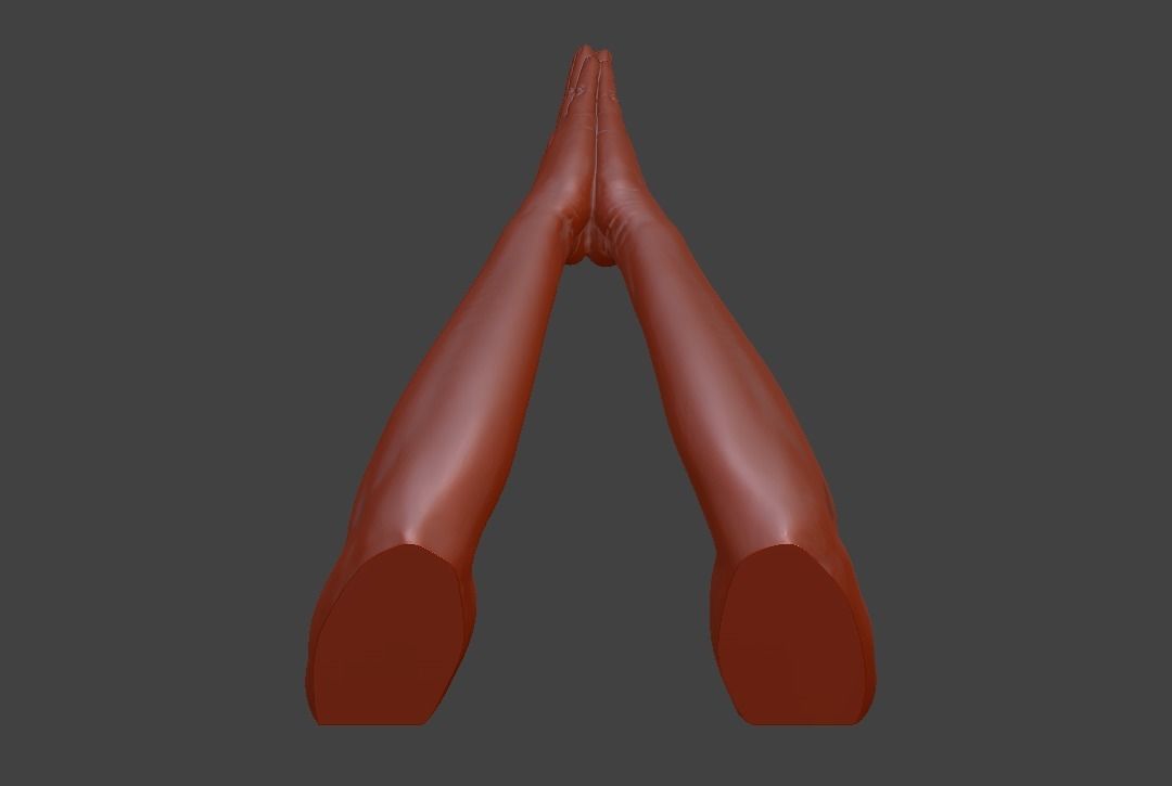 hands clasped praying  3D print model_30