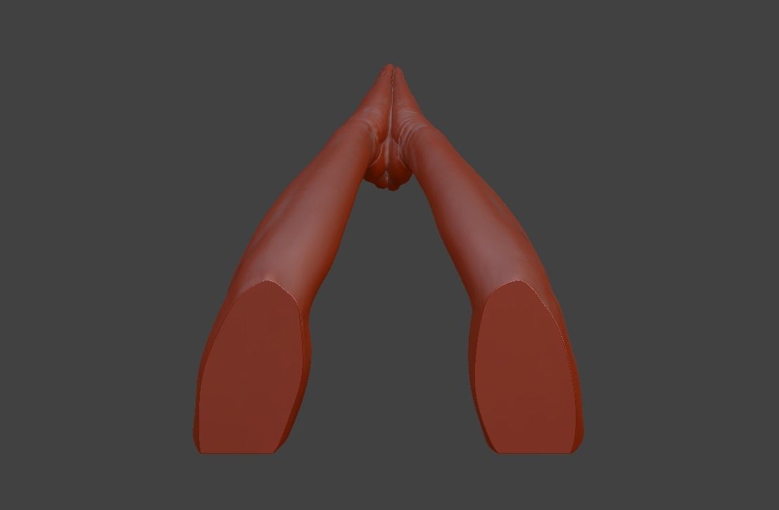 hands clasped praying  3D print model_31