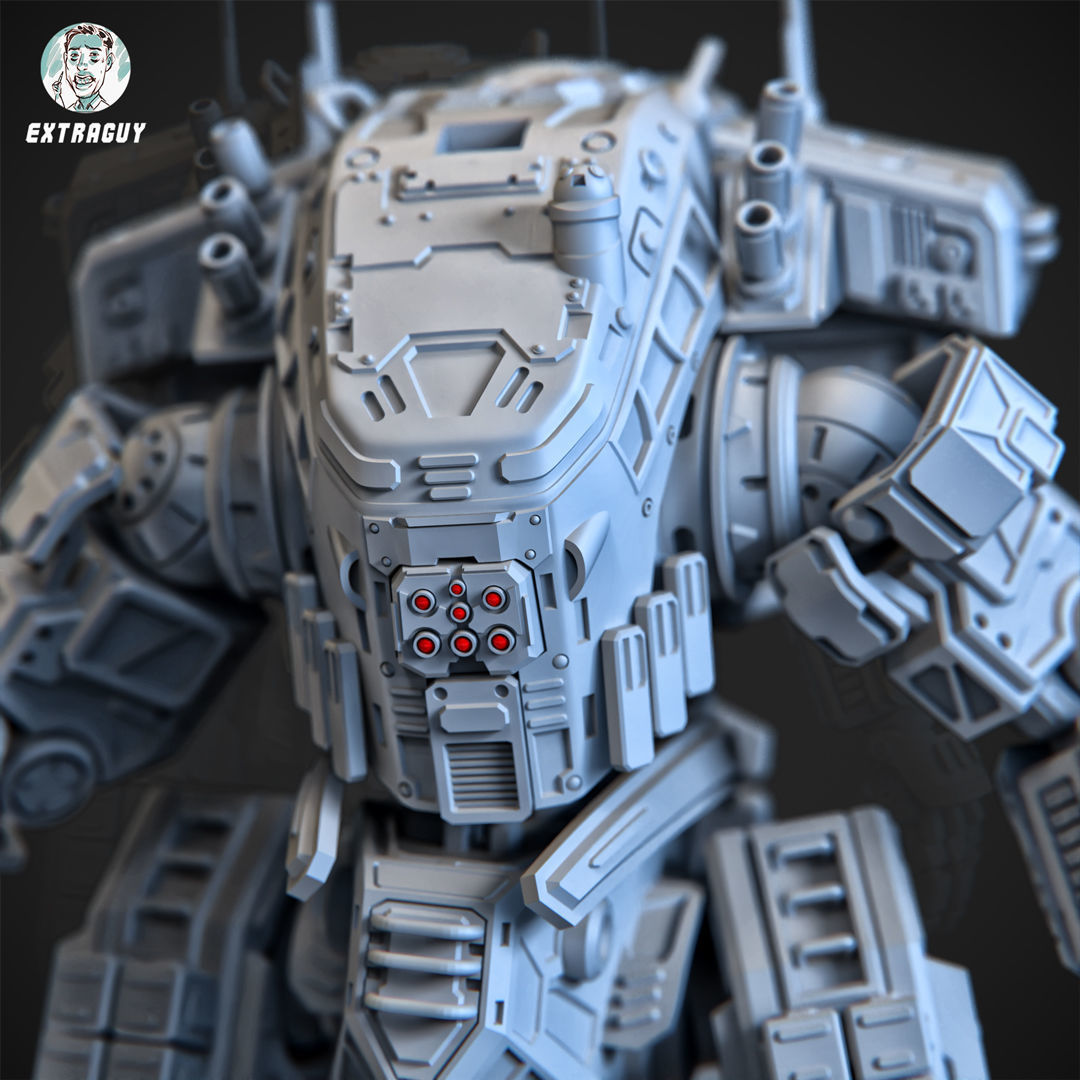 A Man and His Robot 100mm 3D Printable 3D print model_7