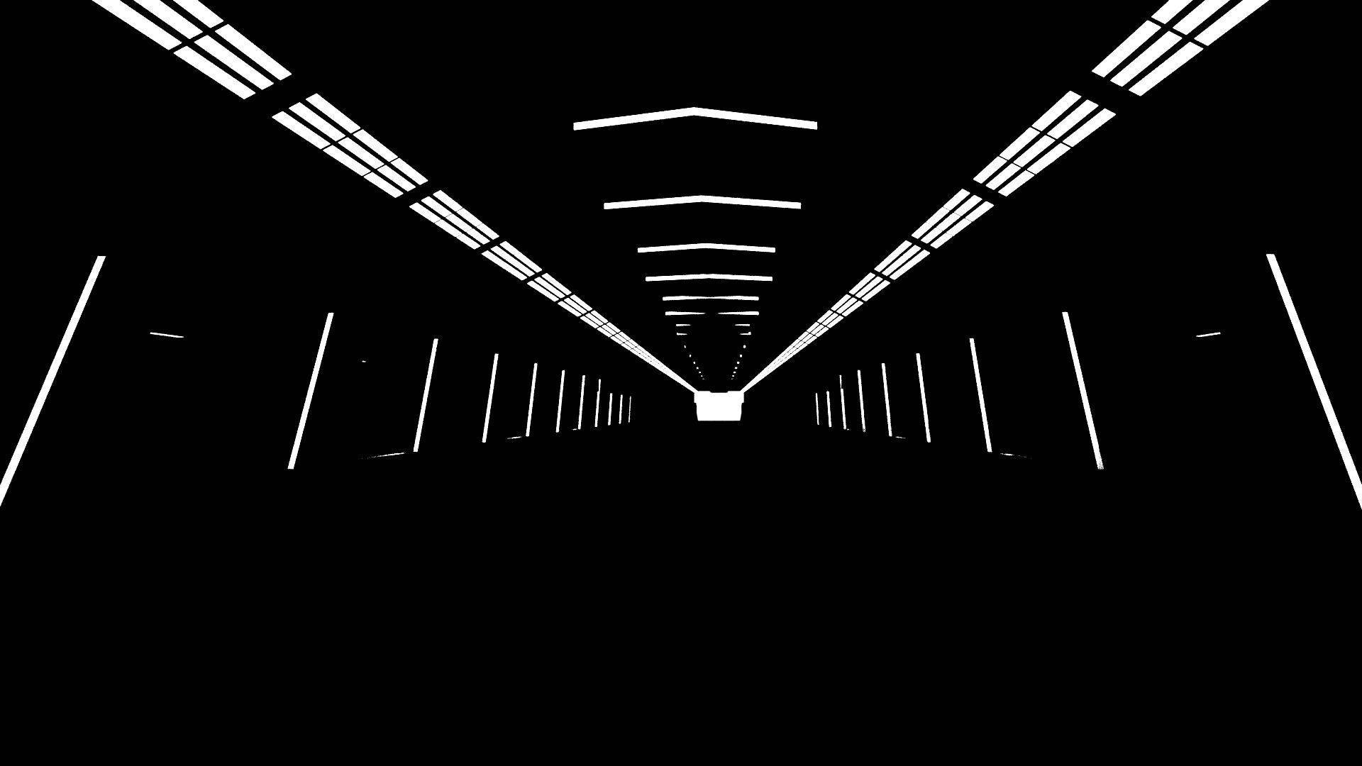 Sci -fi-Hall Way- corridor - Game Ready Low Poly PBR - 3D Model Low-poly 3D model_12