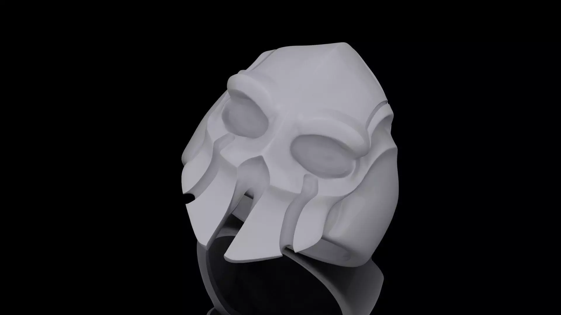 spartan helmet ring 3D print model_0