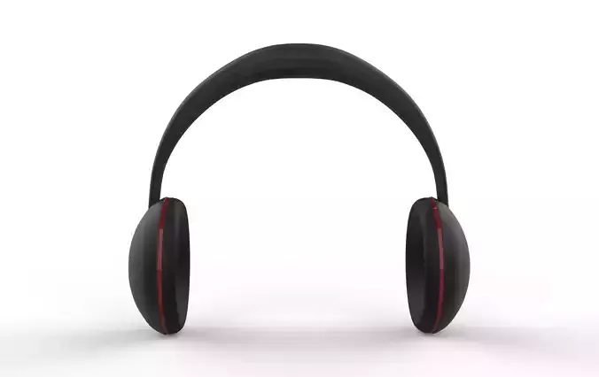 headphone Low-poly 3D model