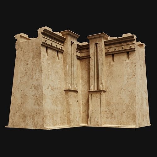 ANCIENT WALLS BUILDER DESERT SAND STONE OLD EGYPT AAA COLLECTION Low-poly 3D model 7