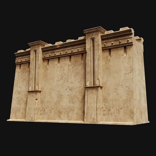 ANCIENT WALLS BUILDER DESERT SAND STONE OLD EGYPT AAA COLLECTION Low-poly 3D model 3