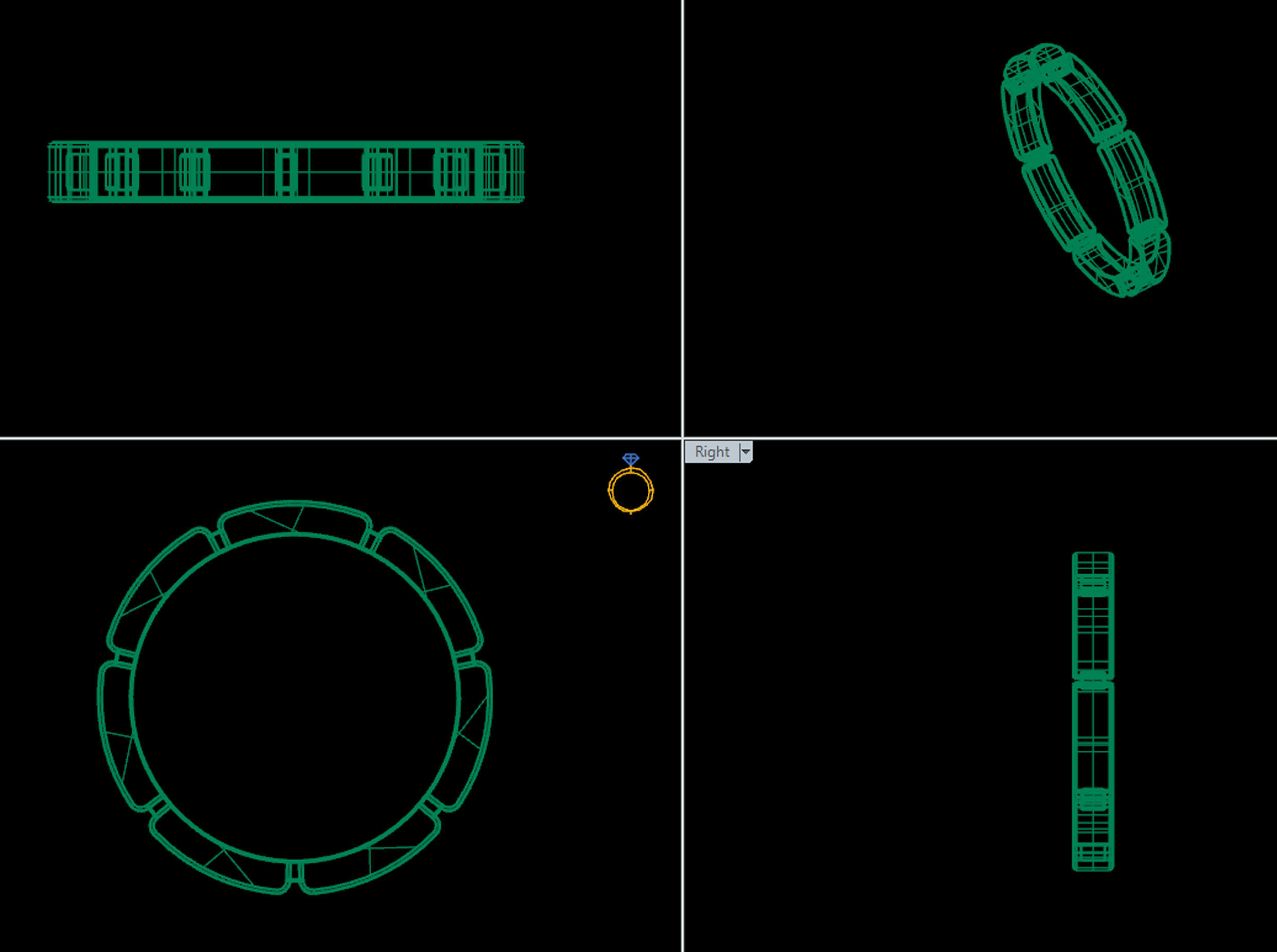 plain ring 3d printable model 3D print model_15