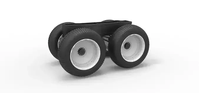 Chassis of vintage monster truck Scale 1 to 25