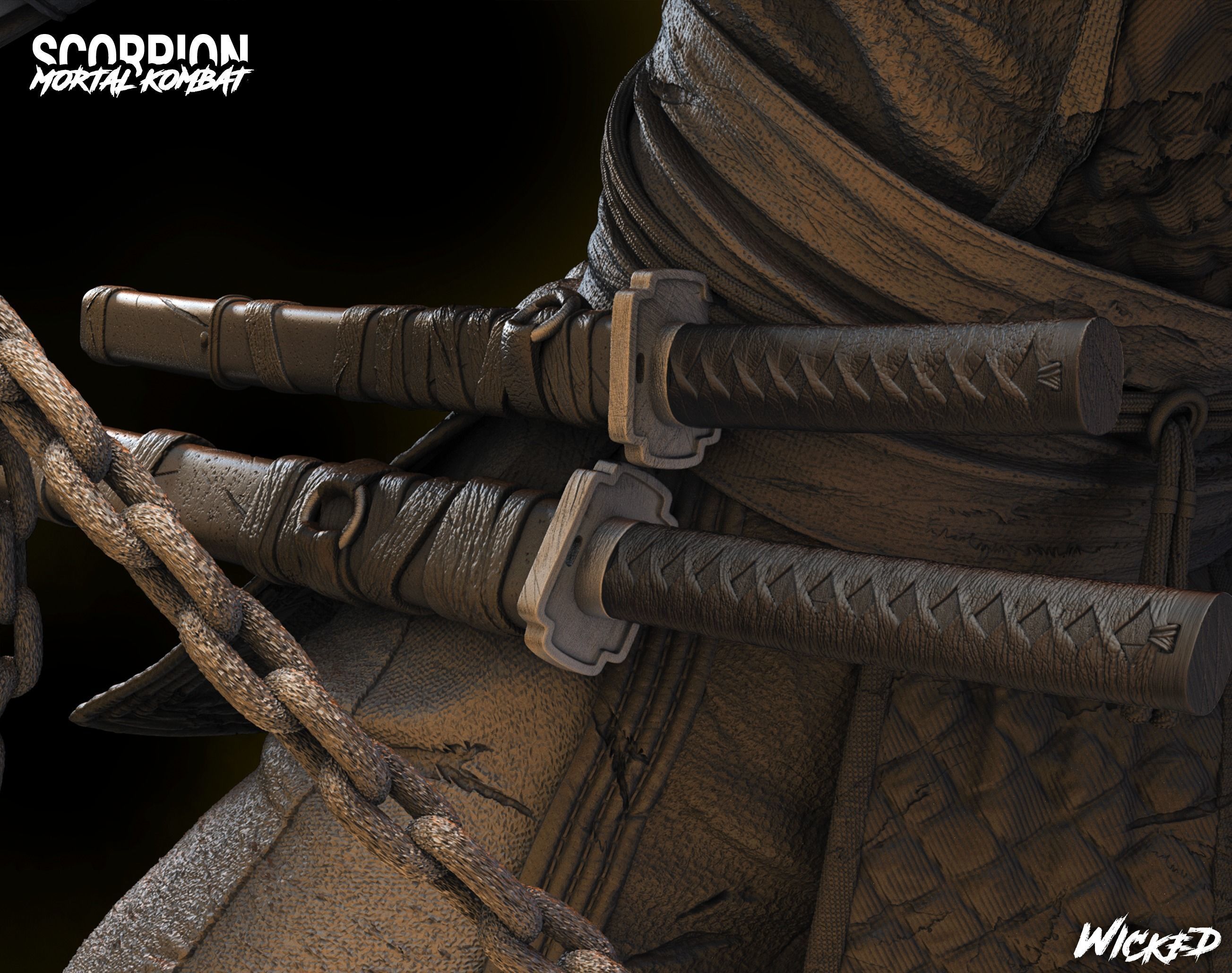 Wicked Video Game Scorpion Sculpture ready for 3d printing 3D print model_14