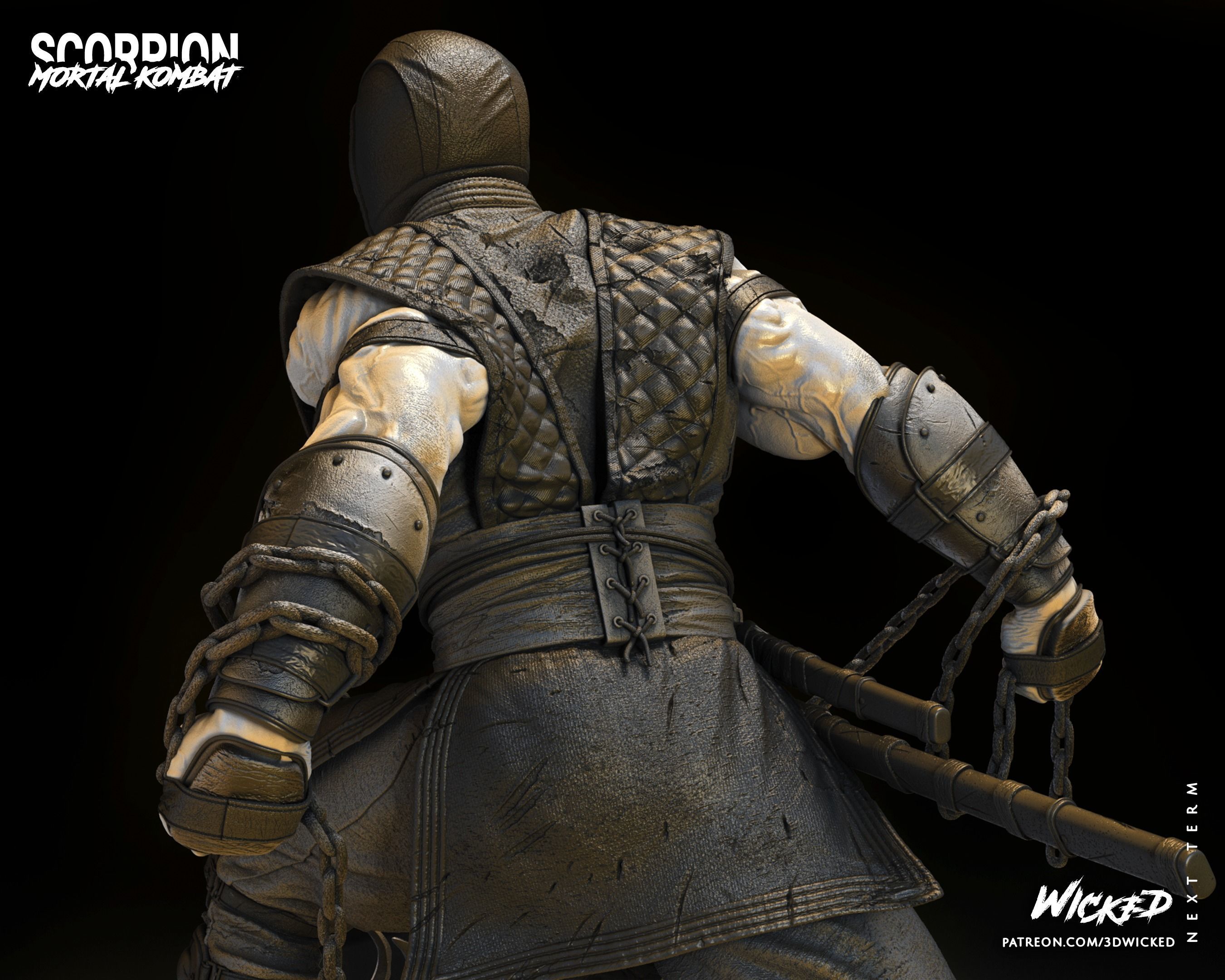 Wicked Video Game Scorpion Sculpture ready for 3d printing 3D print model_42