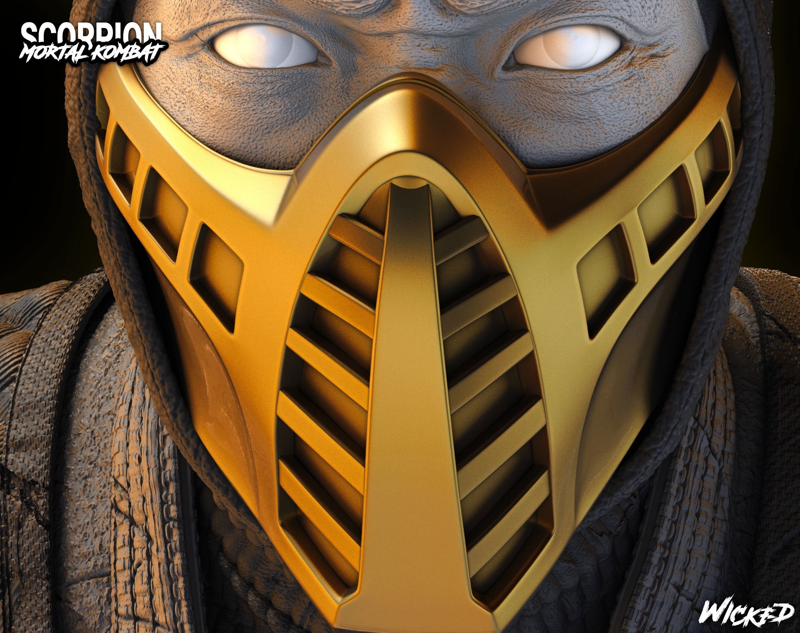 Wicked Video Game Scorpion Sculpture ready for 3d printing 3D print model_20