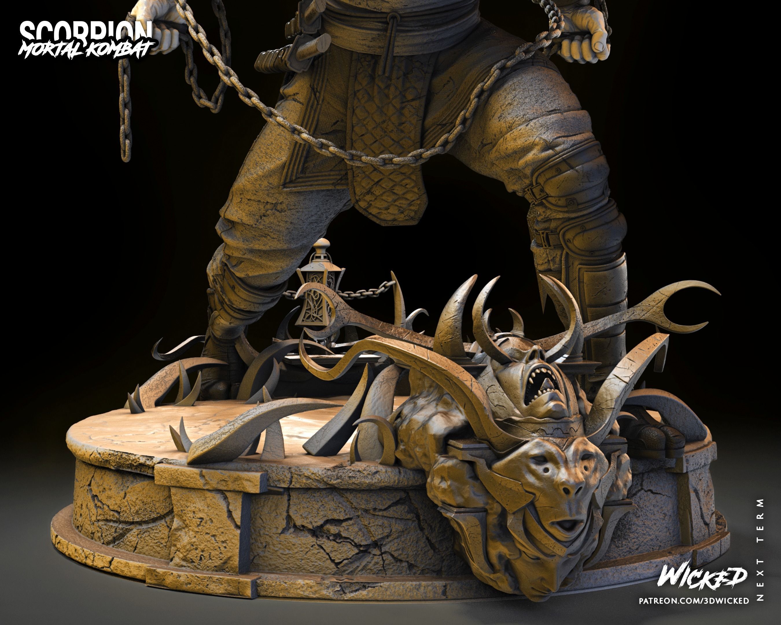 Wicked Video Game Scorpion Sculpture ready for 3d printing 3D print model_53