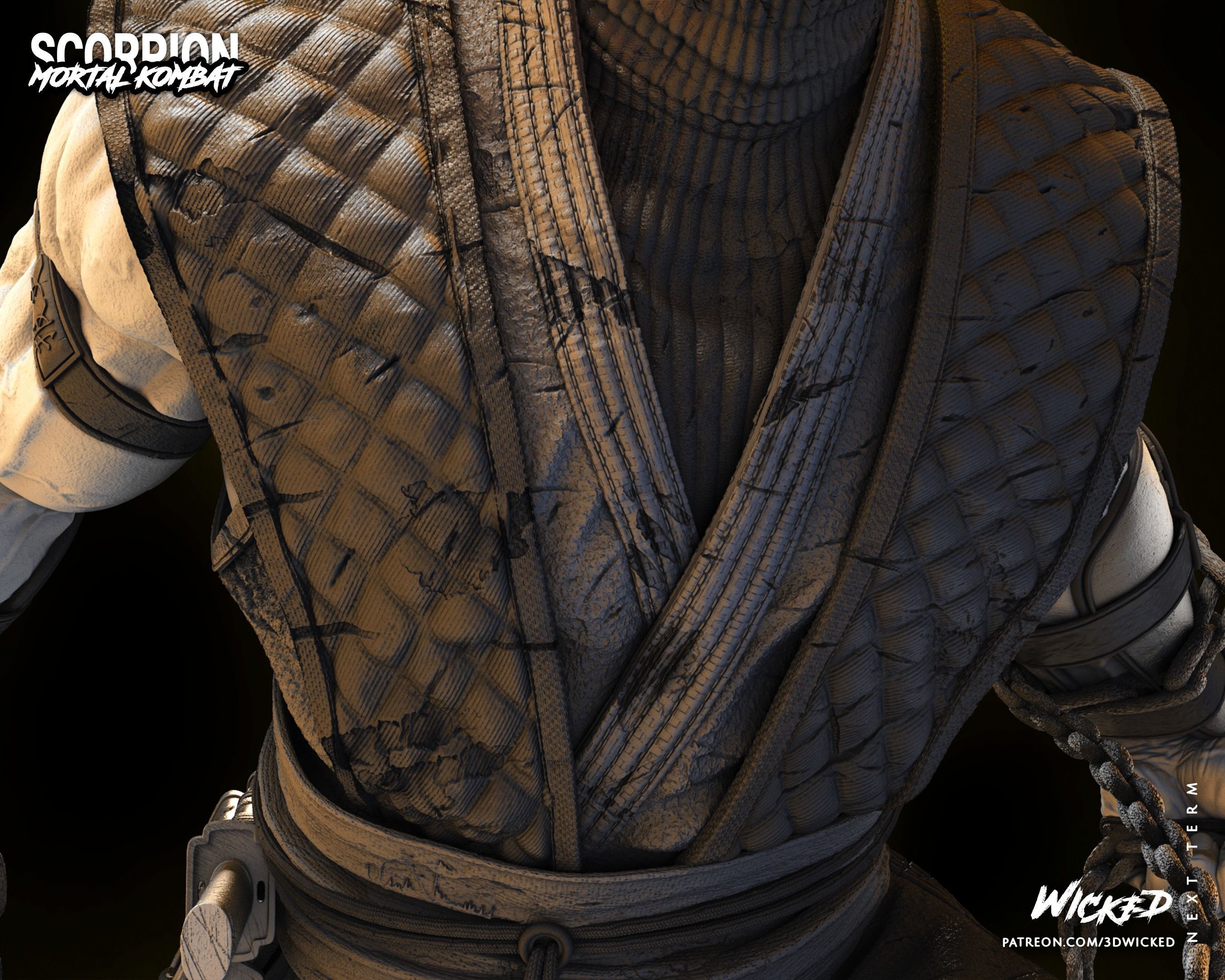 Wicked Video Game Scorpion Sculpture ready for 3d printing 3D print model_56