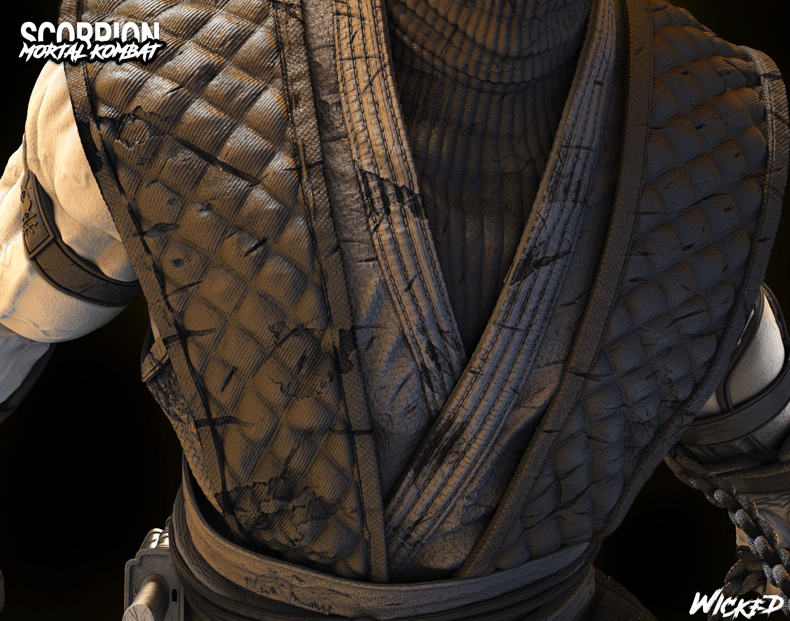 Wicked Video Game Scorpion Sculpture ready for 3d printing 3D print model_13