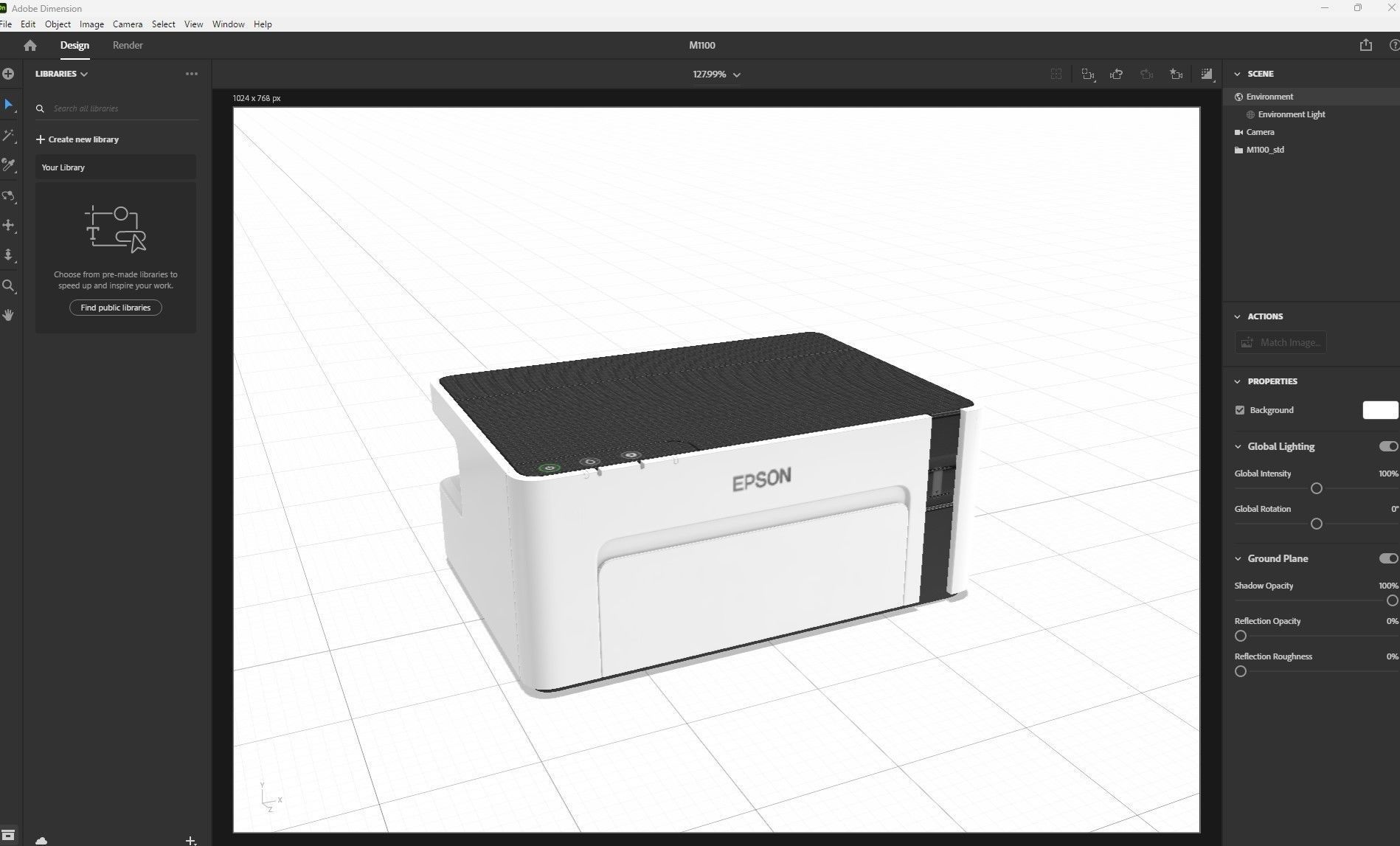 Epson EcoTank M1100 Monochrome InkTank Printer 3D model_19