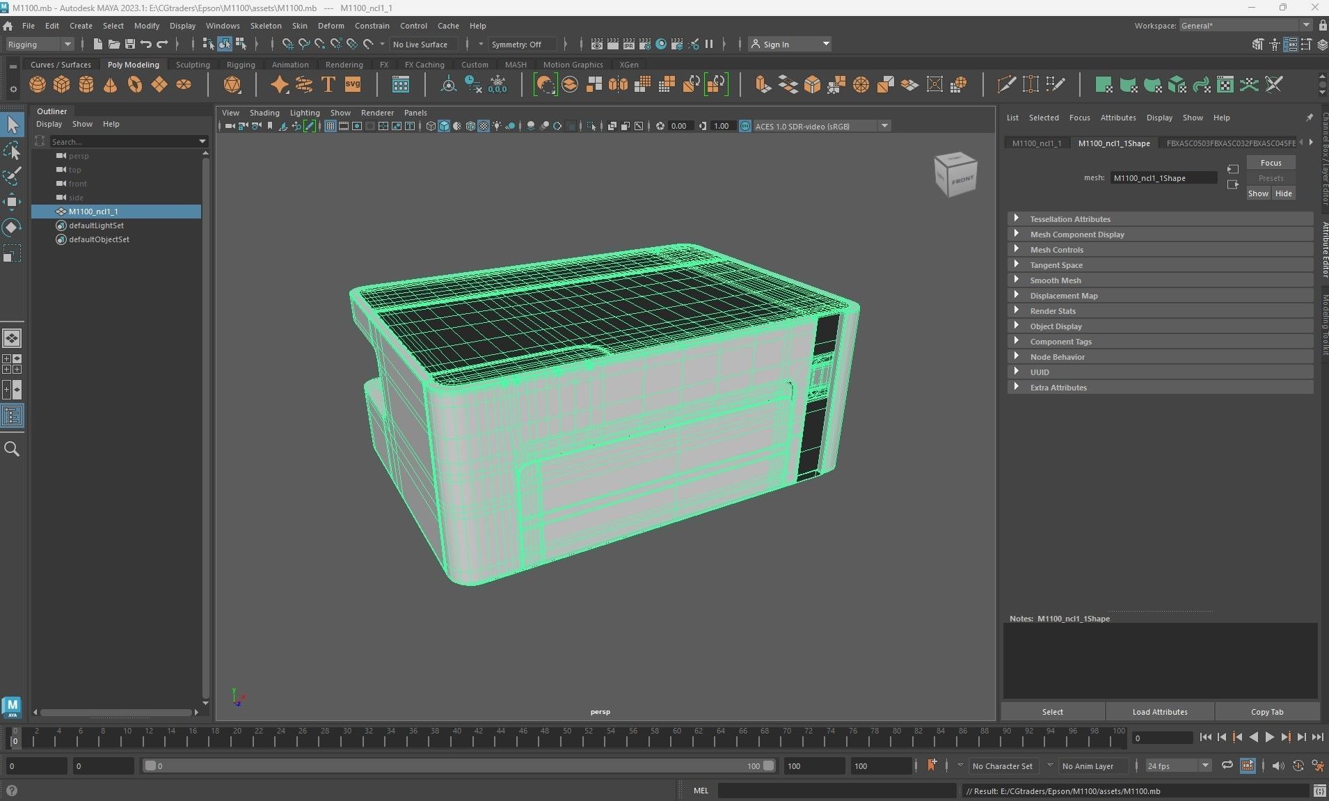 Epson EcoTank M1100 Monochrome InkTank Printer 3D model_24