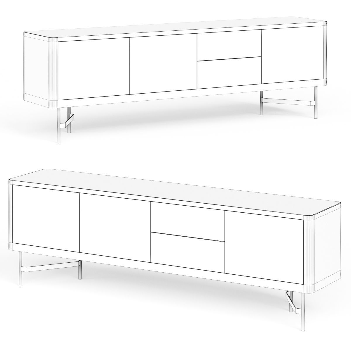 al2 Hyper B 003 Sideboard Table 3D model_1