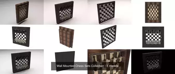 Wall Mounted Chess Sets Collection 