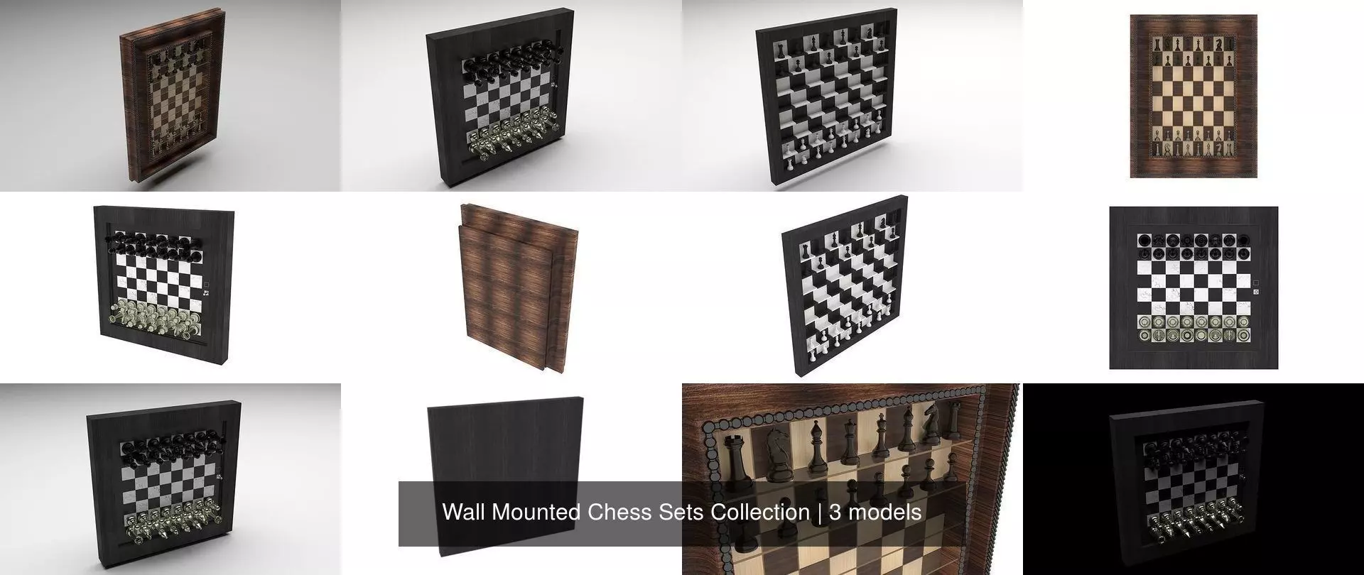 Wall Mounted Chess Sets Collection _0