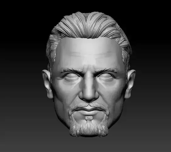 Ras Al Ghul Movie version - Headsculpt for Action Figures