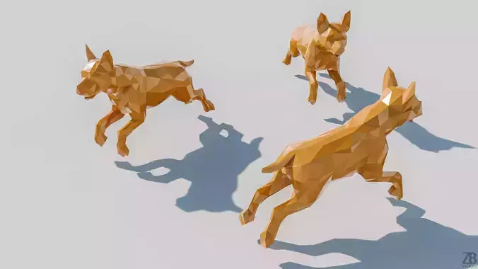 Lowpoly Dog 002