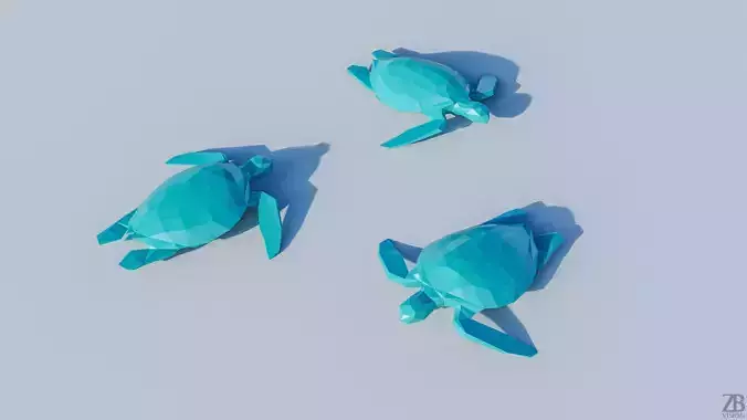 Lowpoly Sea Turtle 001 3D model Lowpoly Sea Turtle 001 3D model