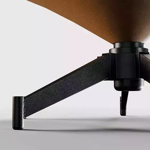 Leather Armchair 3D model 6