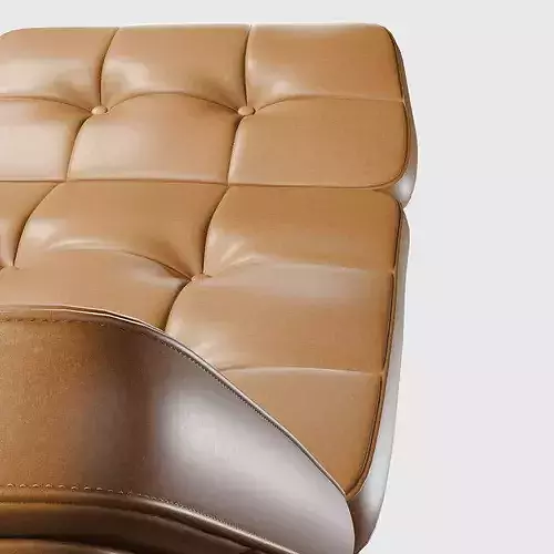 Leather Armchair 3D model 4