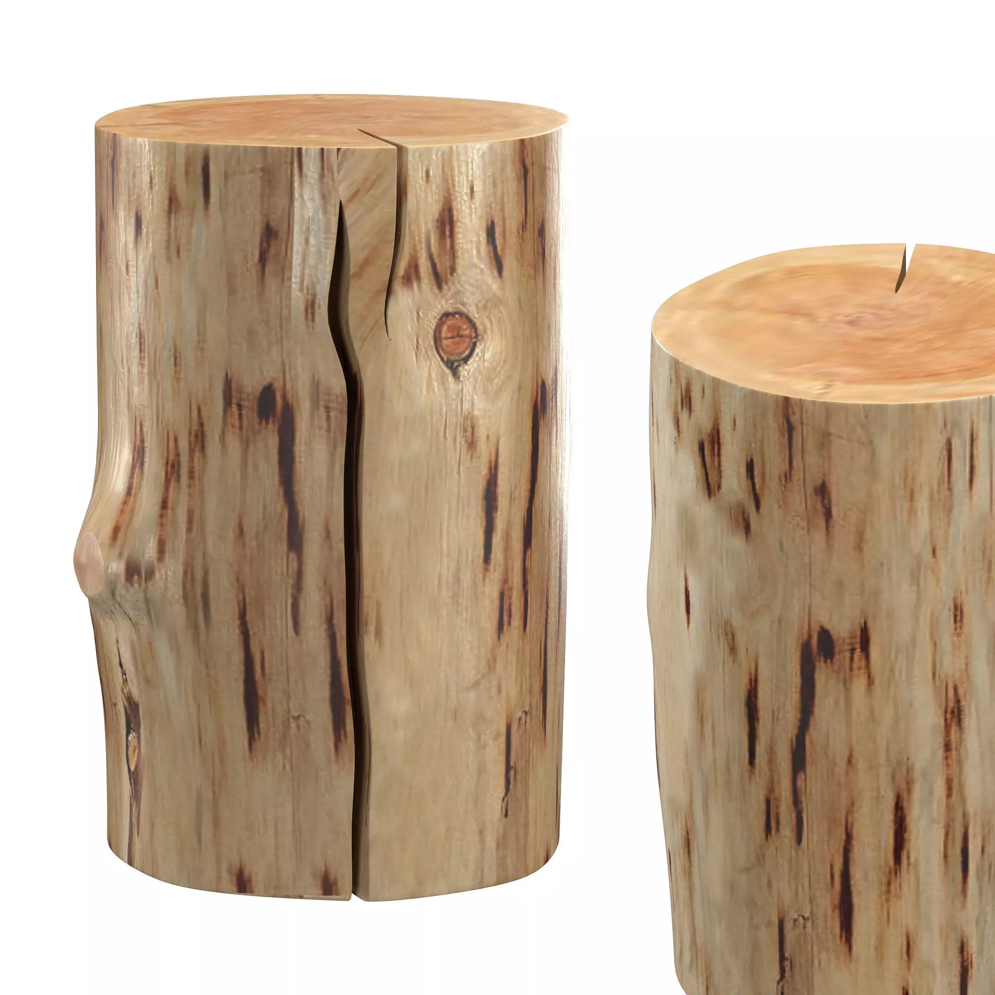 Old wood table 3D model_0