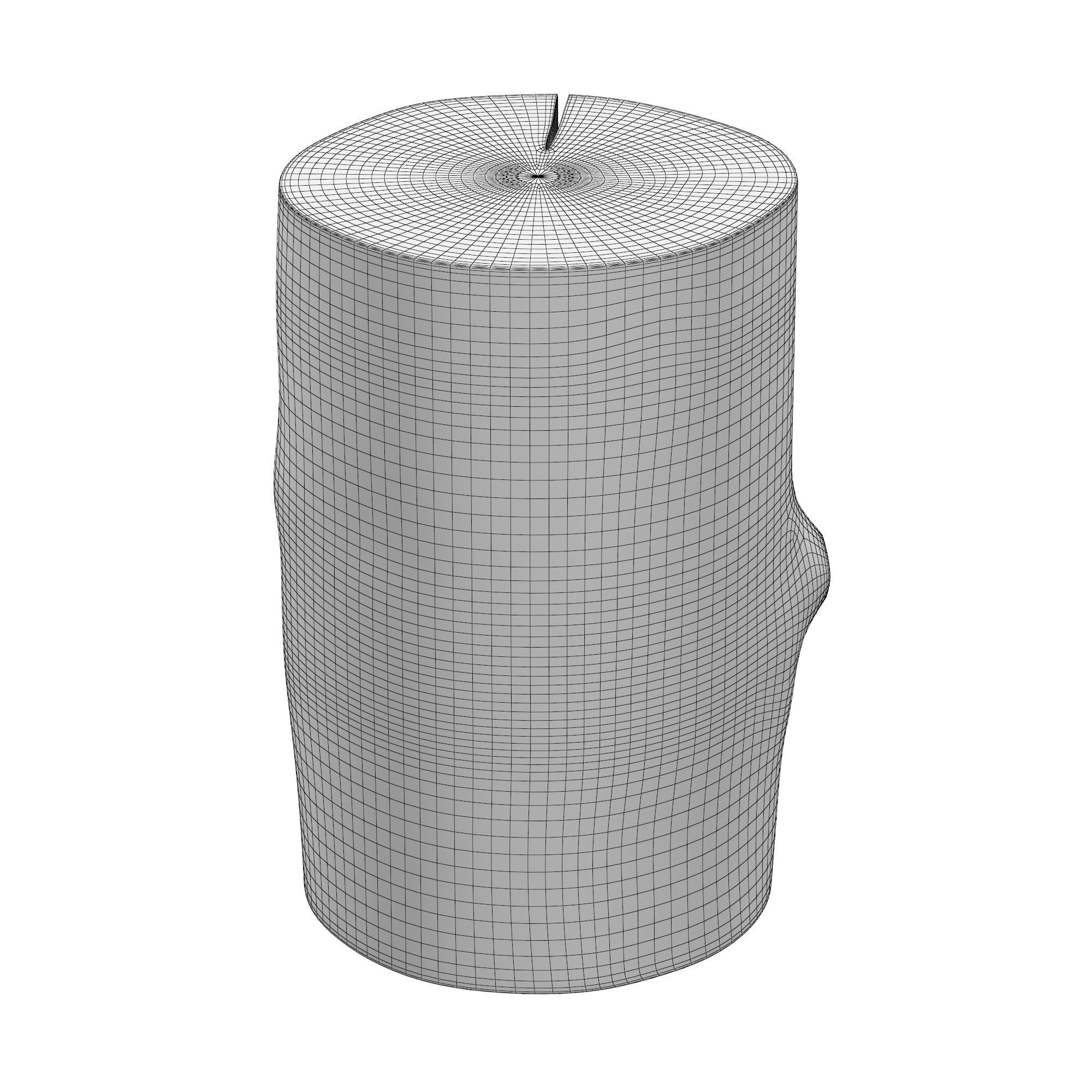 Old wood table 3D model_5