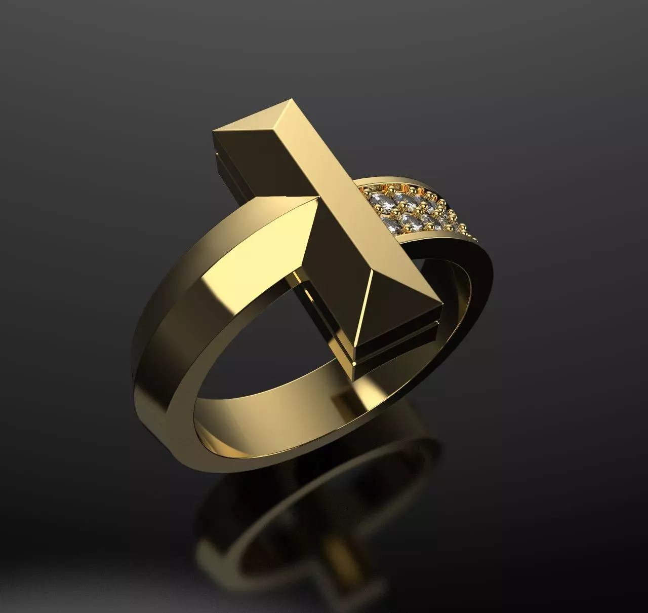 Ring T 3D print model