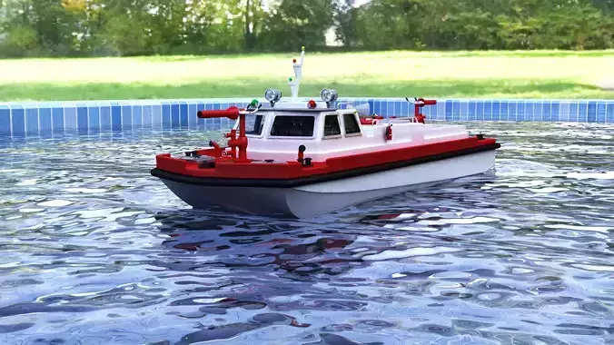 Remote Control Fireboat