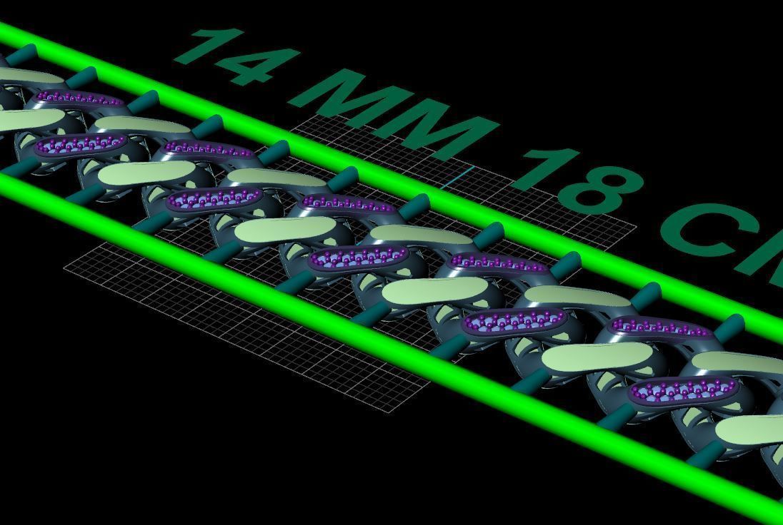 14 MM 18 CM CUBAN LINK CHAIN FOR BRACELET OR NECKLACE 3D print model_2