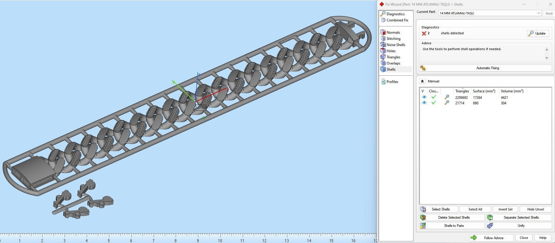 14 MM 18 CM CUBAN LINK CHAIN FOR BRACELET OR NECKLACE 3D print model_6