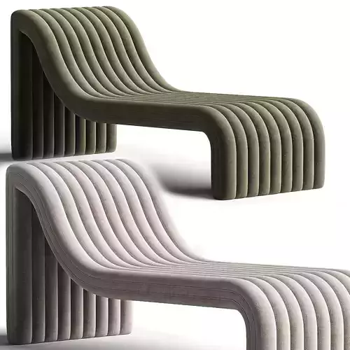 Barker Chaise Lounge 3D model