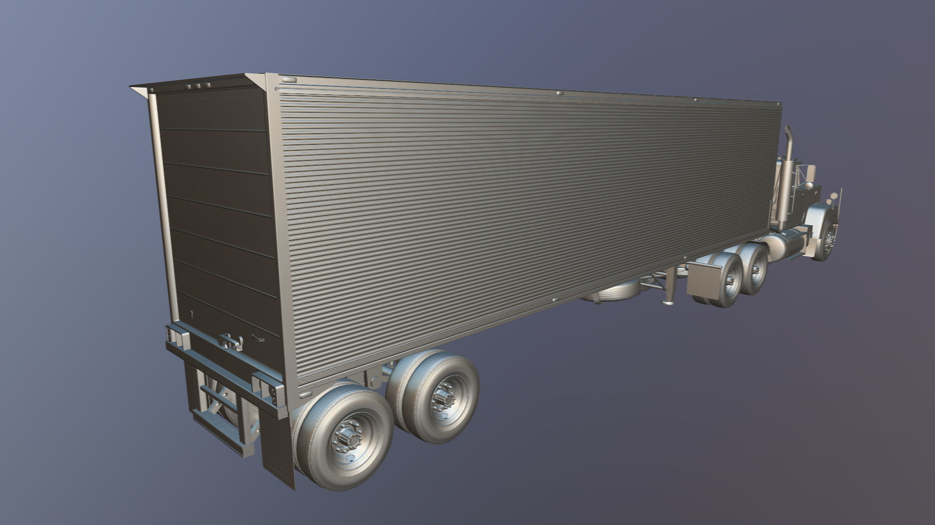SuperLiner dryvan truck Low-poly 3D model_37