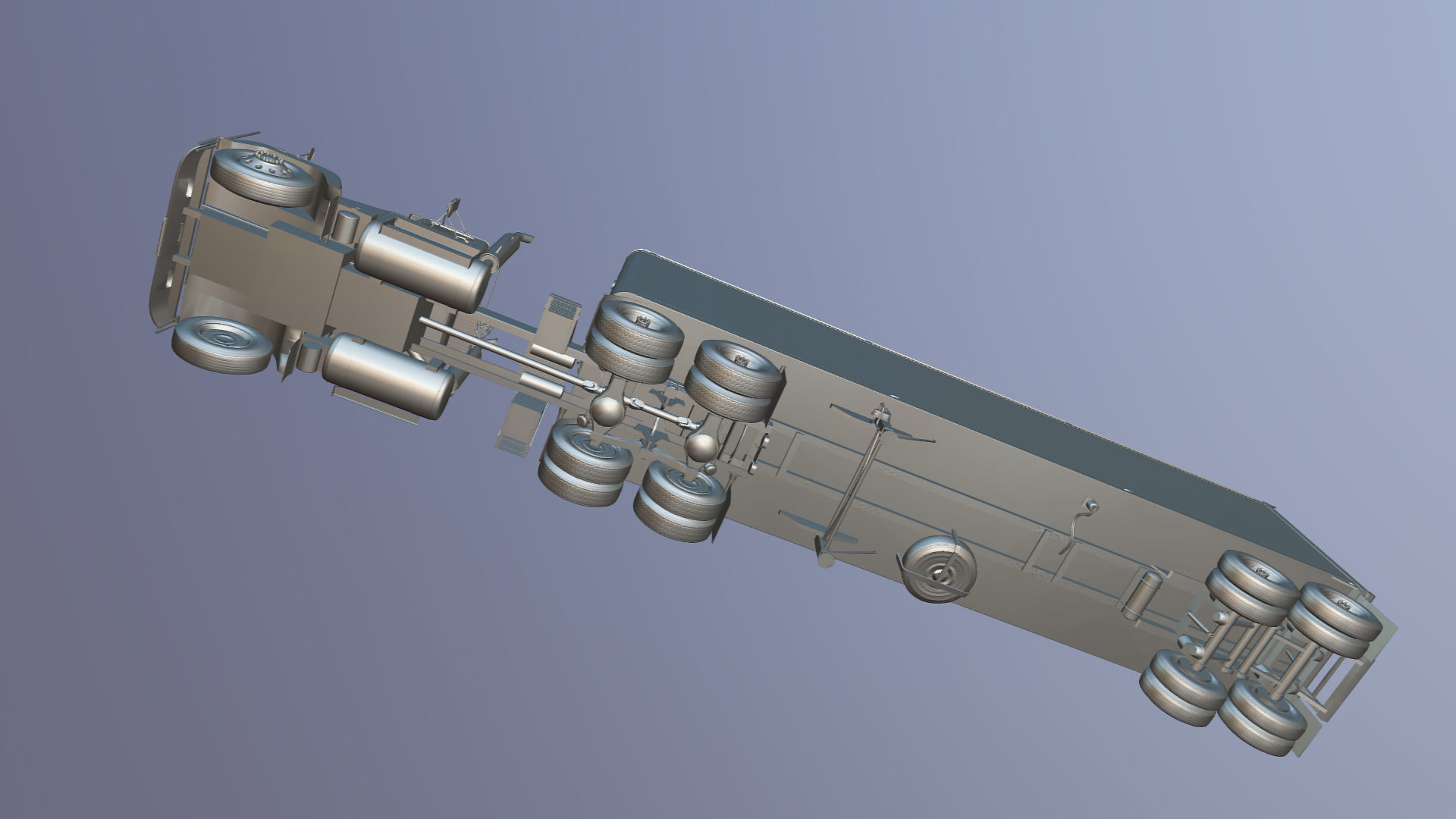 SuperLiner dryvan truck Low-poly 3D model_34