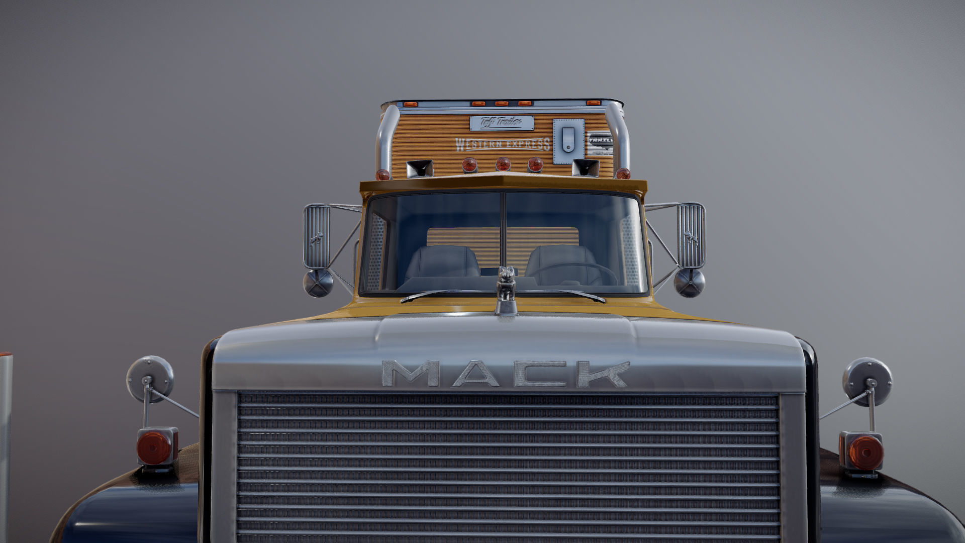 SuperLiner dryvan truck Low-poly 3D model_27