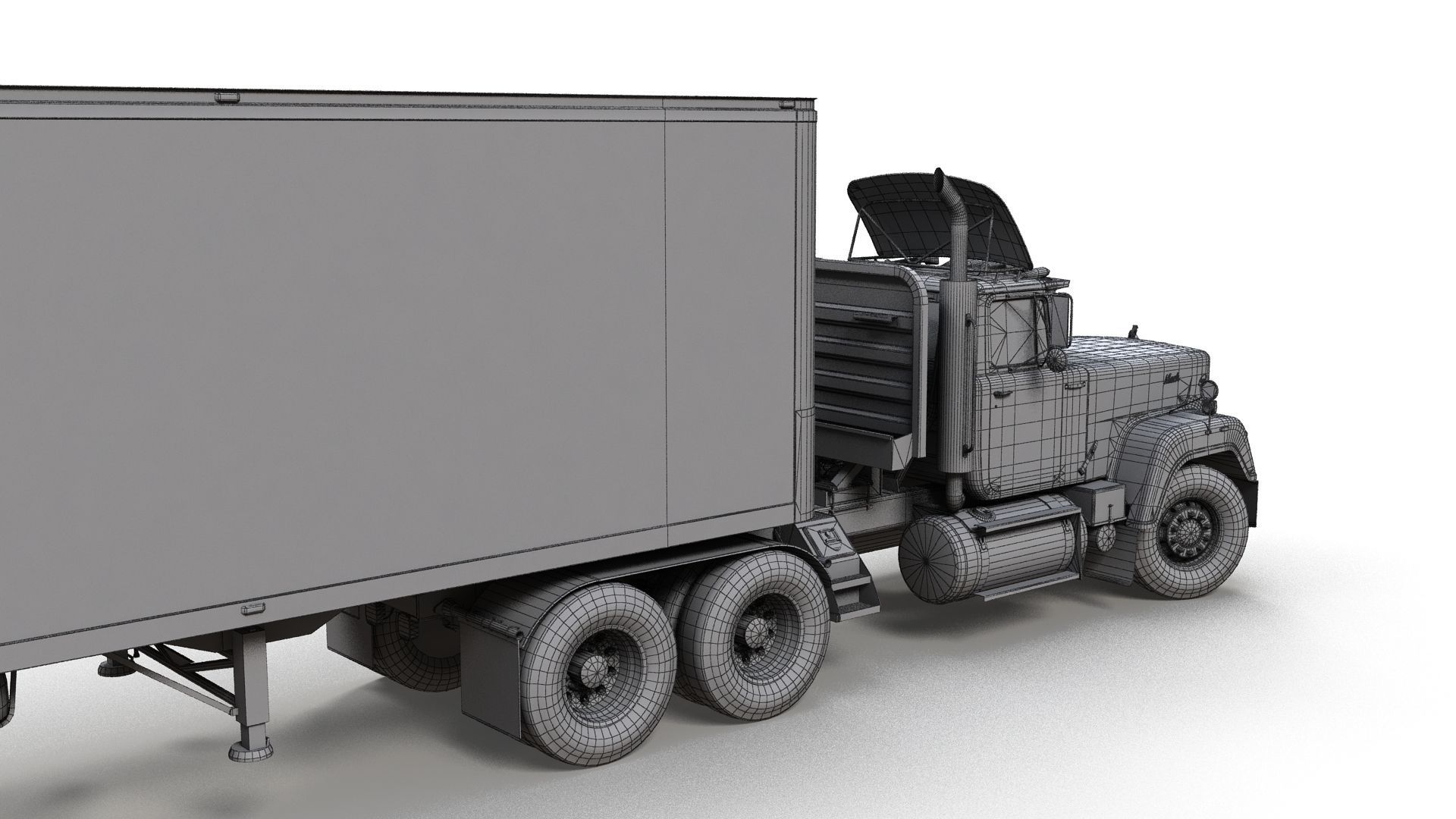 SuperLiner dryvan truck Low-poly 3D model_10
